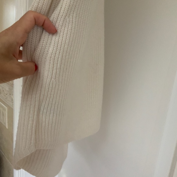 Theory Half Cardi Cashmere Sweater ivory - Picture 3 of 4